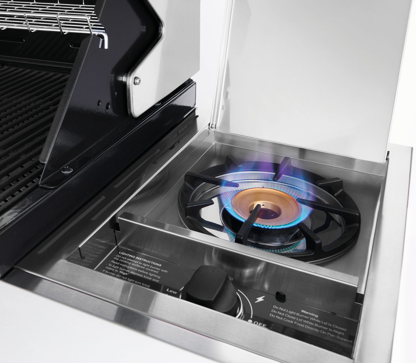 1200S Series - 4 Burner BBQ & Side Burner Trolley