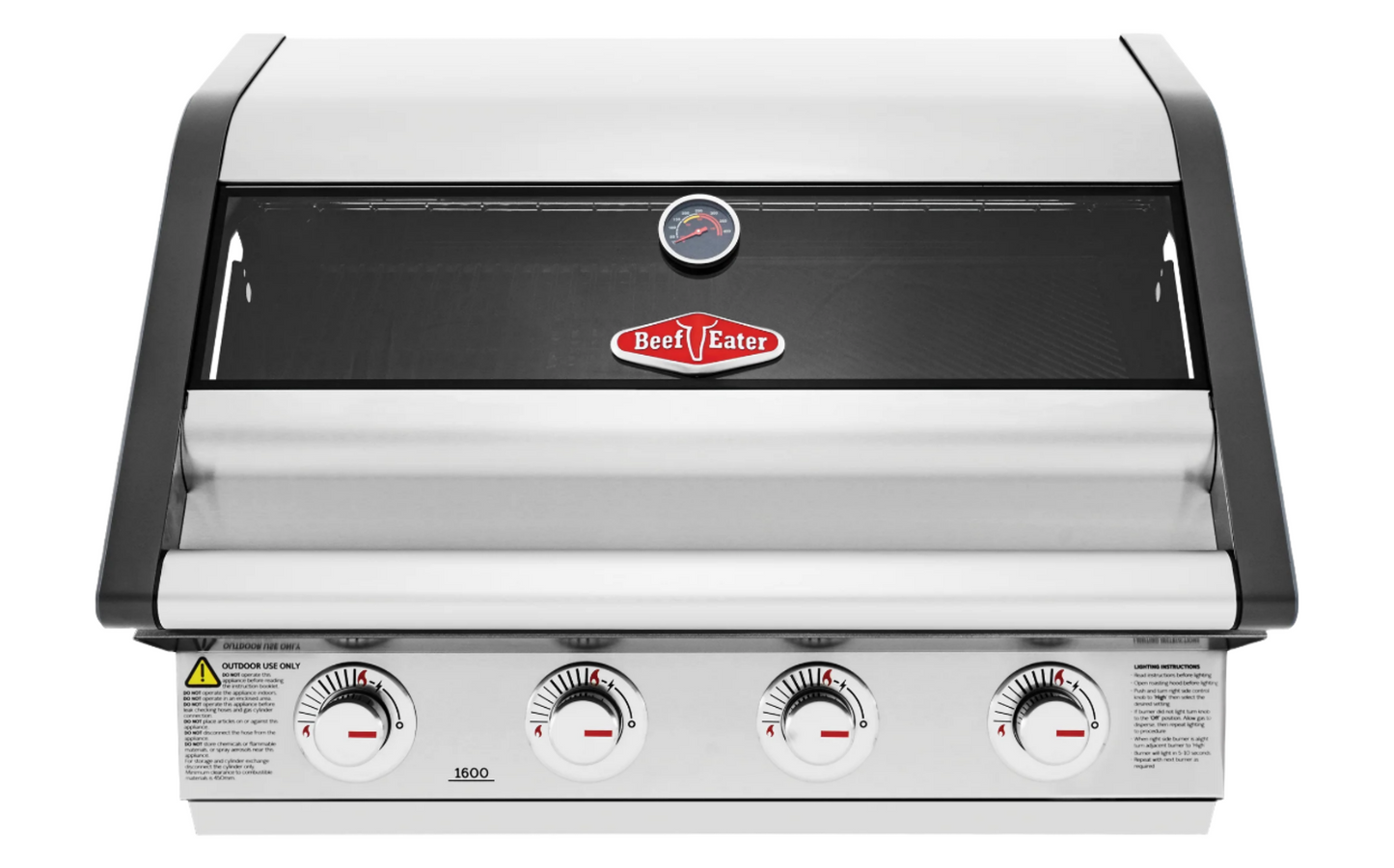 1600S Series - 4 Burner Built In BBQ