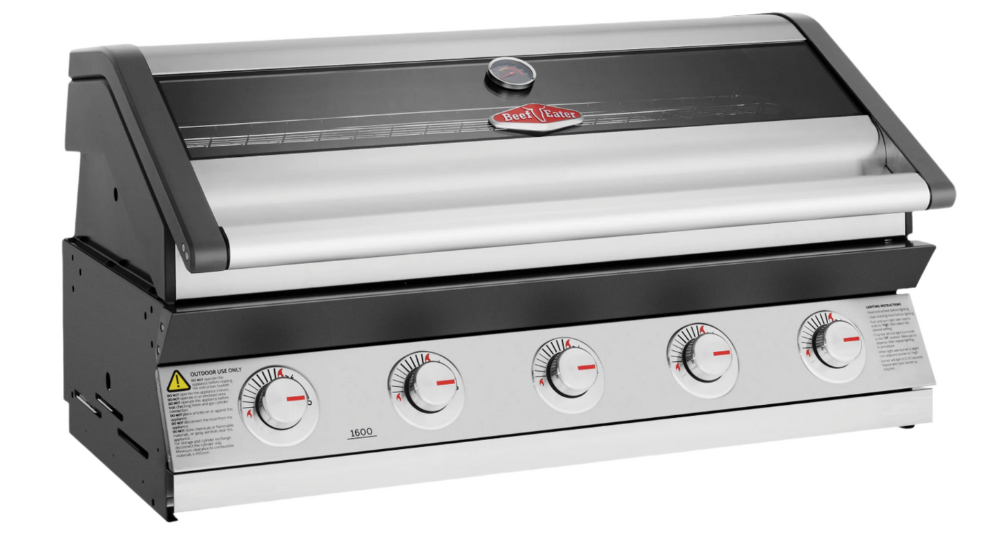 1600S Series - 5 Burner Built In BBQ