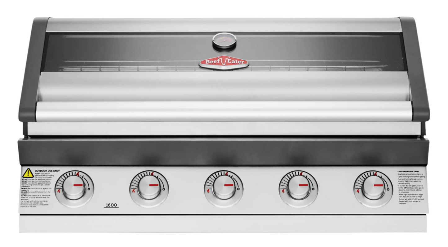 1600S Series - 5 Burner Built In BBQ
