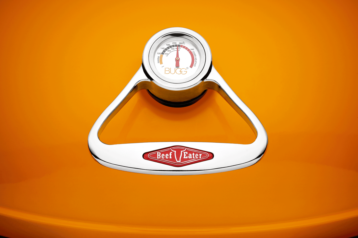 Bigg Bugg 2 Burner BBQ & Trolley - Amber Enamel