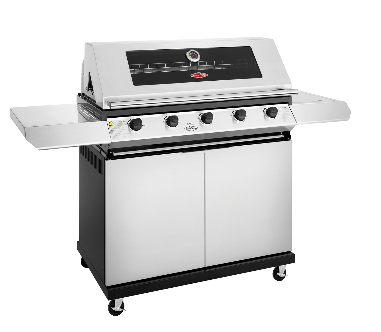 1200S Series - 5 Burner BBQ & Side Burner Trolley