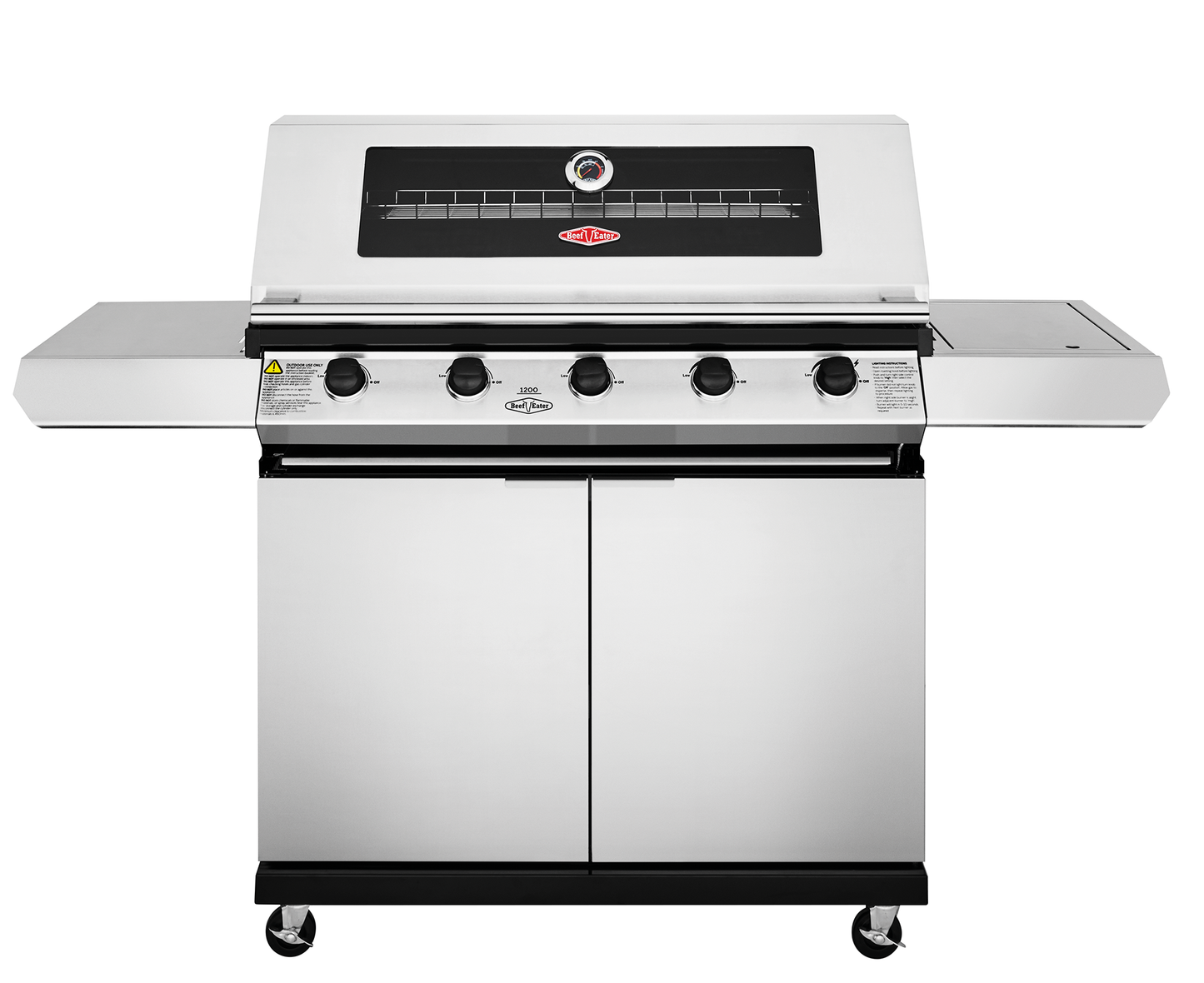 1200S Series - 5 Burner BBQ & Side Burner Trolley