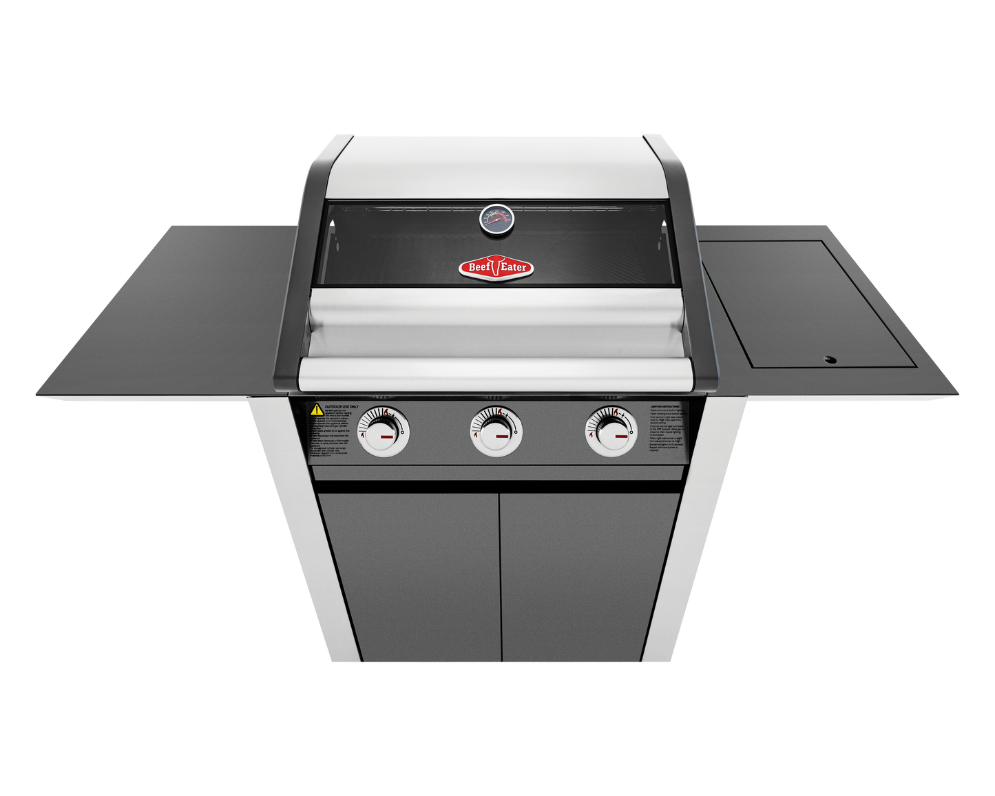 1600E Series - 3 Burner BBQ & Side Burner Trolley