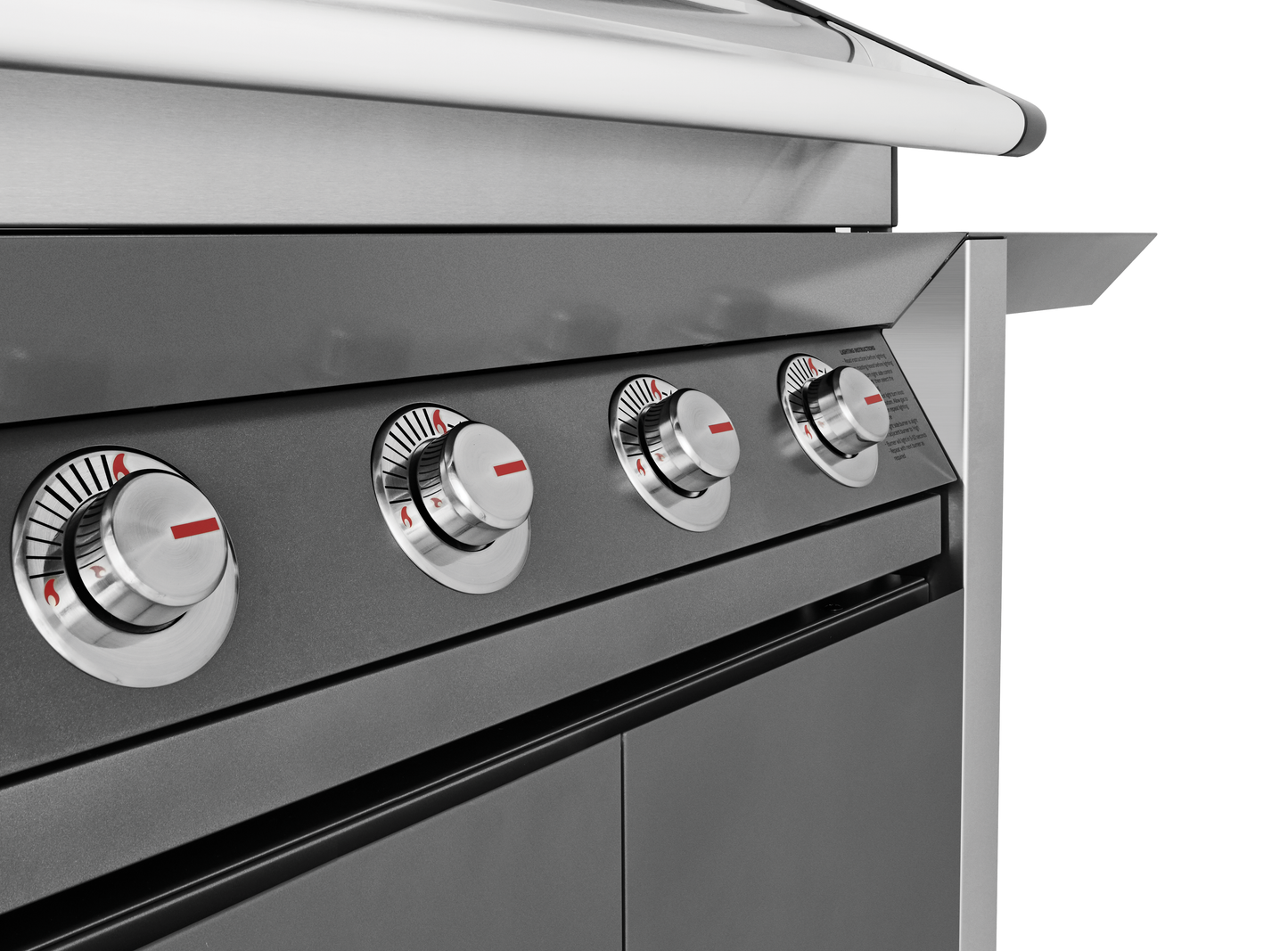 1600E Series - 4 Burner BBQ & Side Burner Trolley