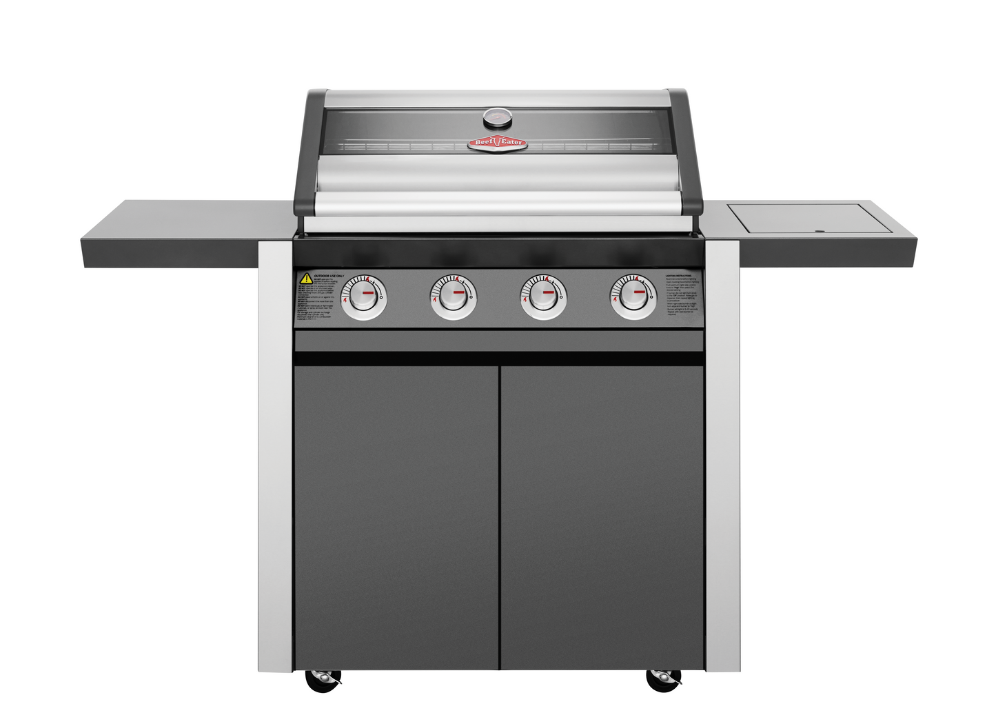 1600E Series - 4 Burner BBQ & Side Burner Trolley