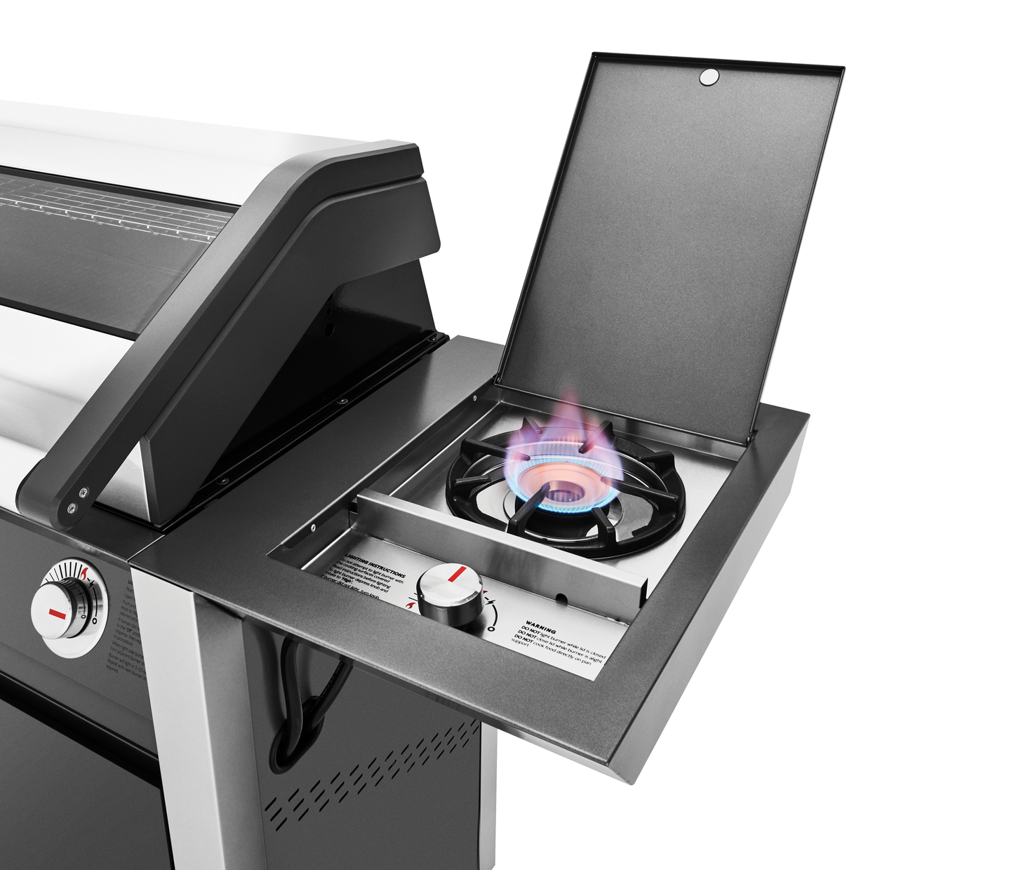 1600E Series - 4 Burner BBQ & Side Burner Trolley