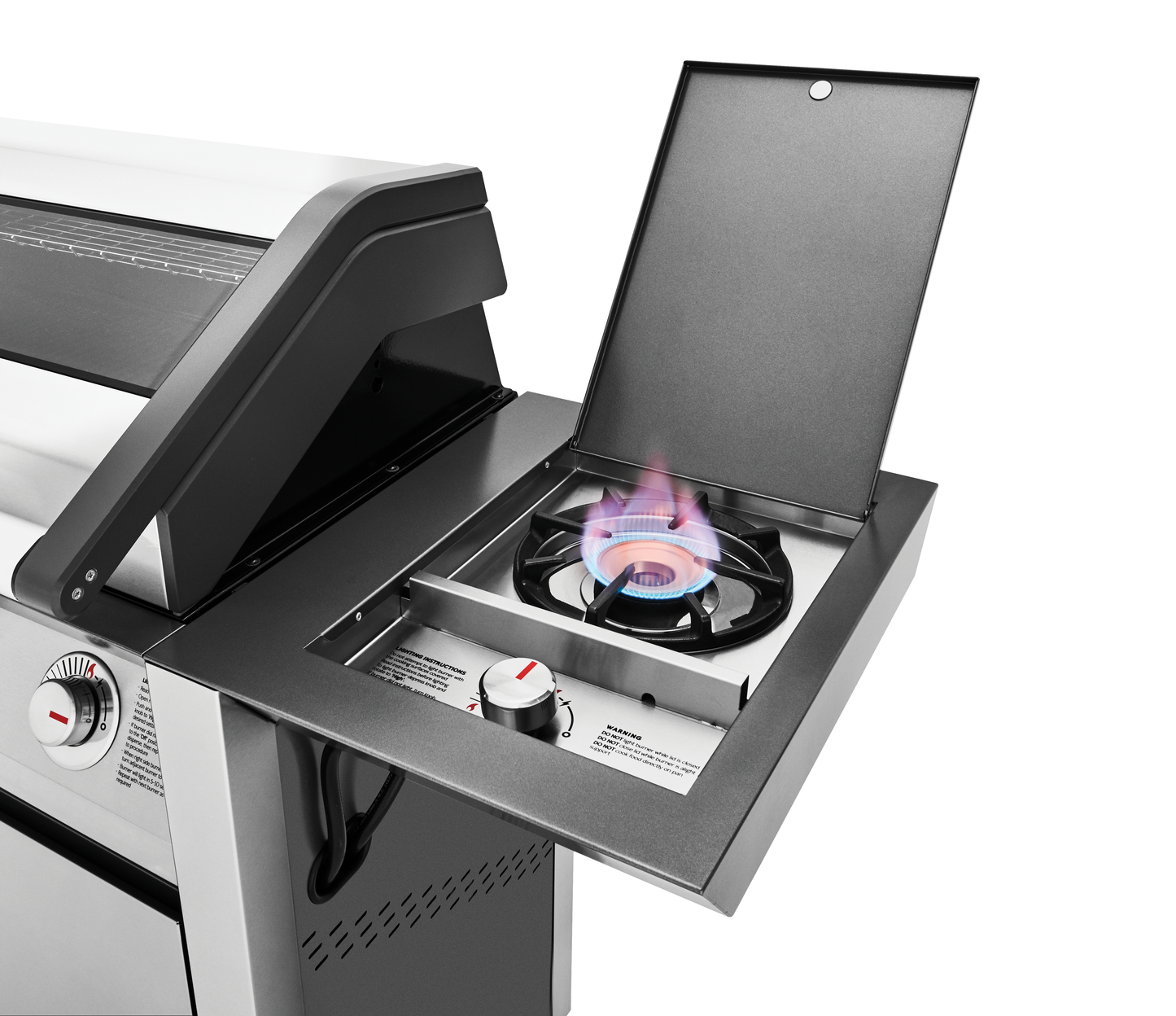 1600S Series - 4 Burner BBQ & Side Burner Trolley