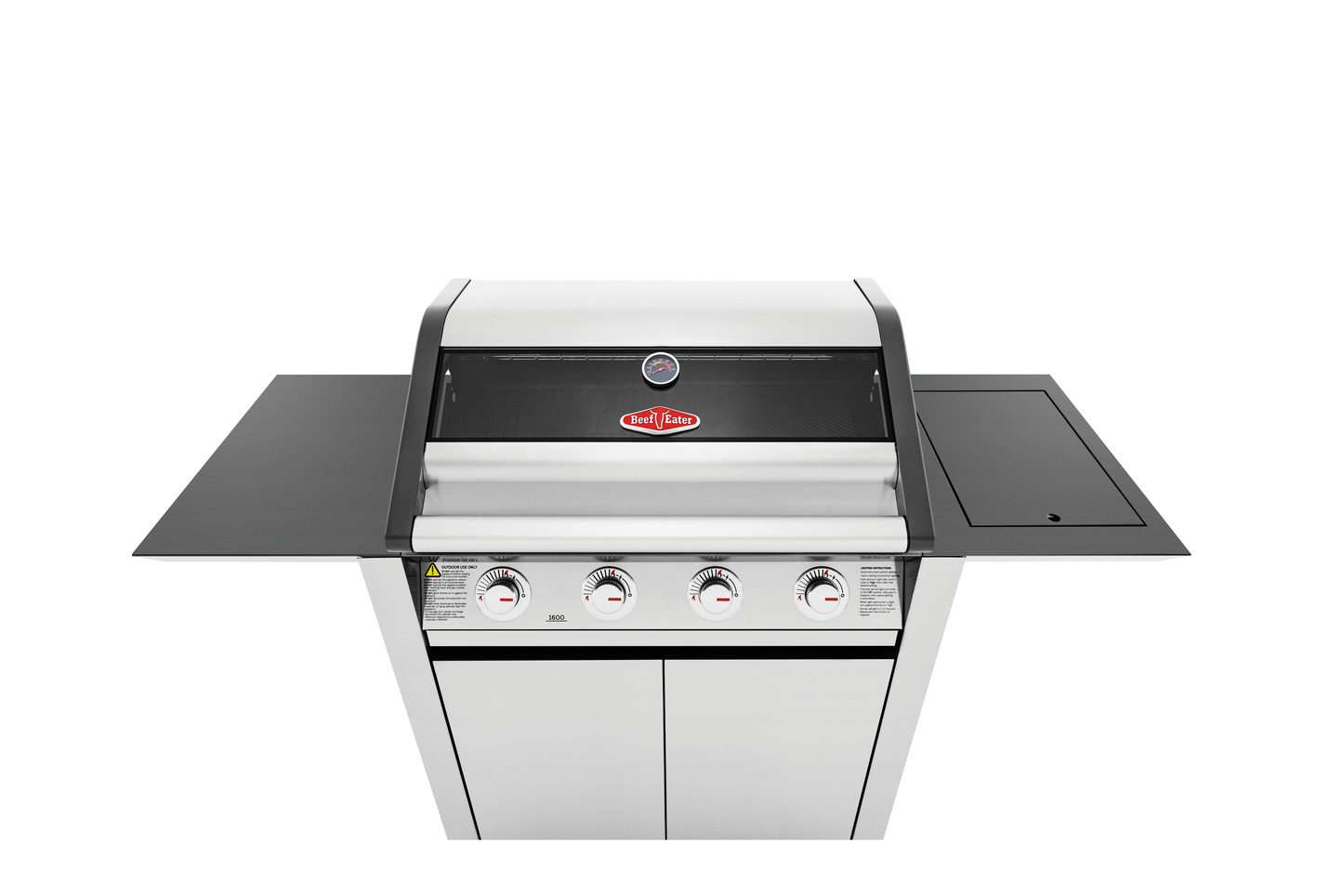 1600S Series - 4 Burner BBQ & Side Burner Trolley