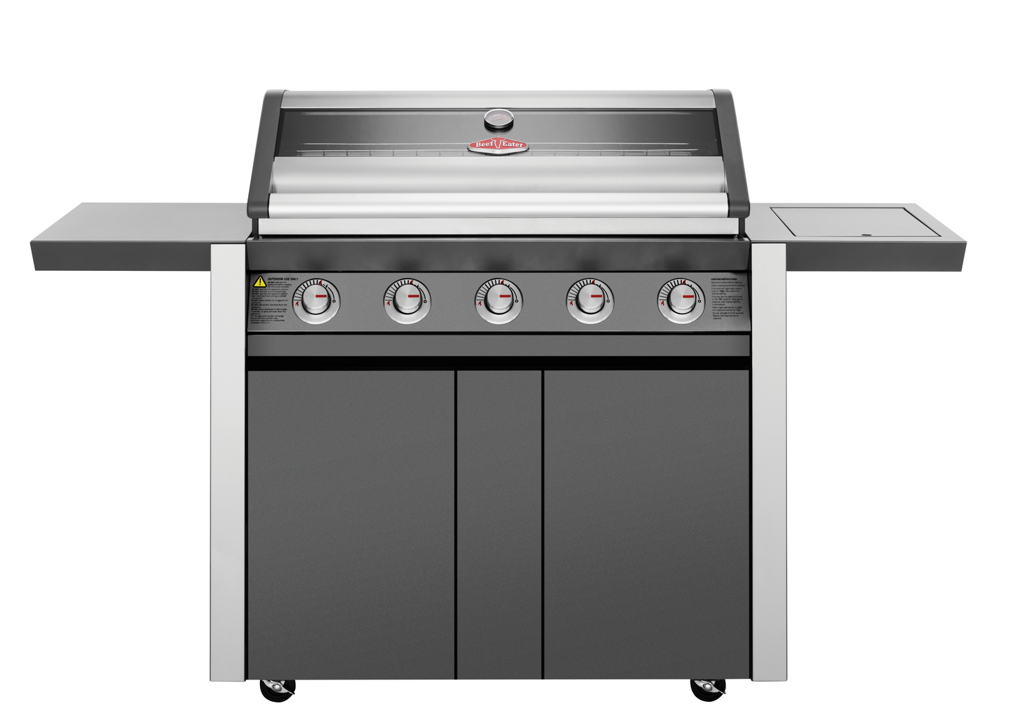 1600E Series - 5 Burner BBQ & Side Burner Trolley