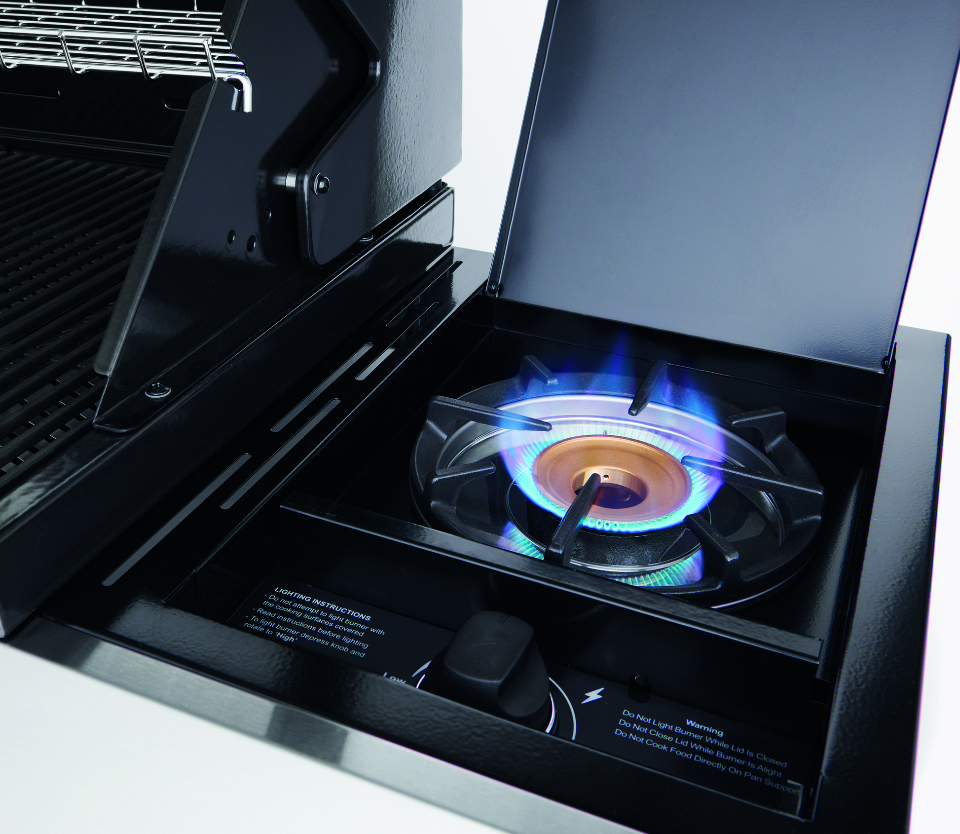 1200E Series - 5 Burner BBQ & Side Burner Trolley