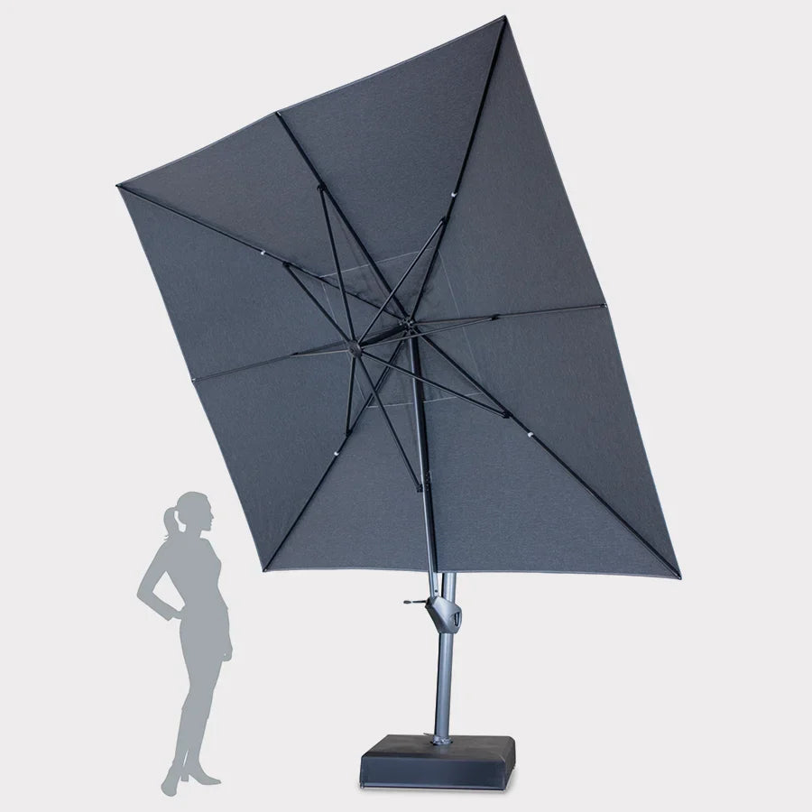 4x3m Large Free Arm Garden Parasol