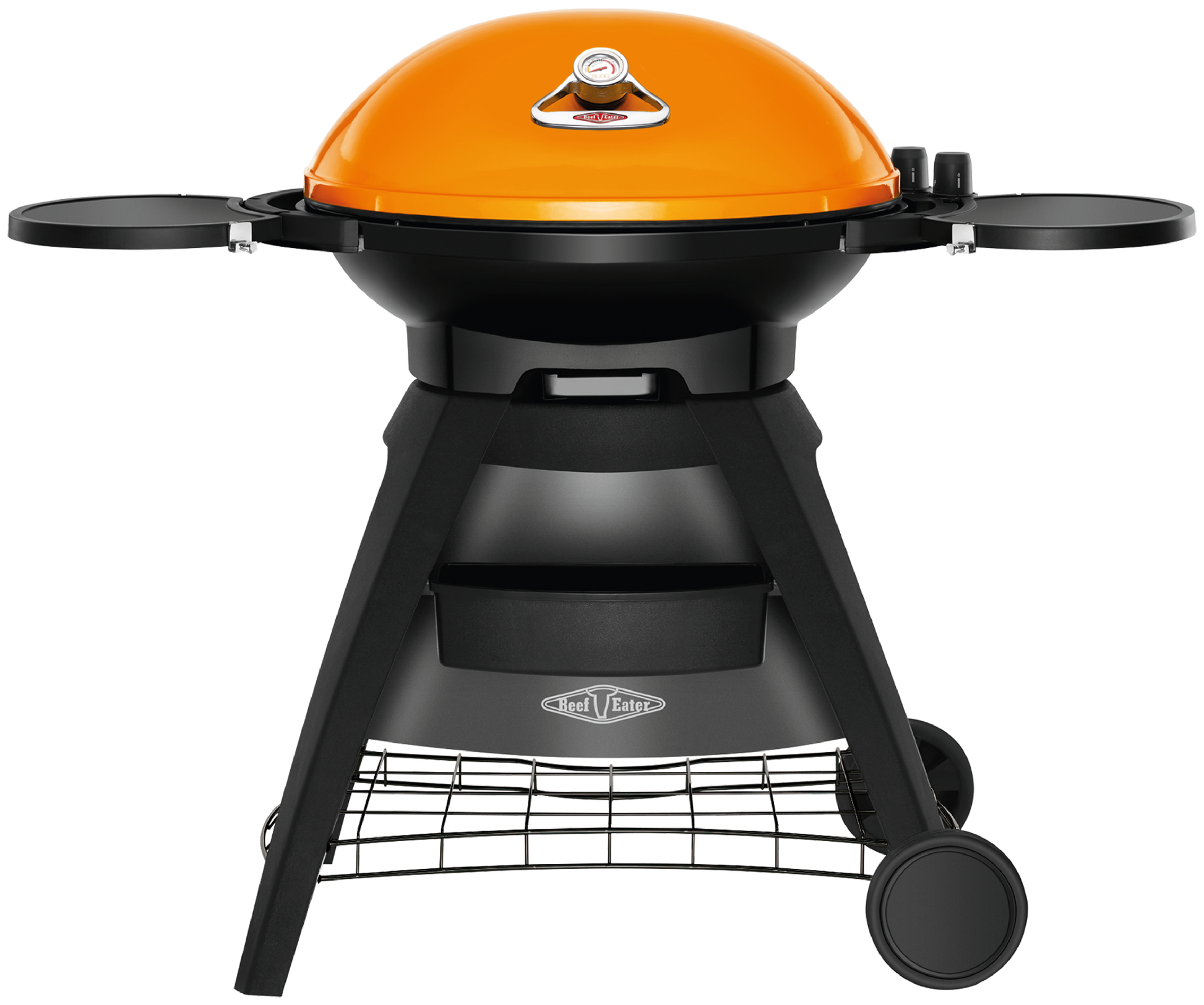 Bigg Bugg 2 Burner BBQ & Trolley - Amber Enamel