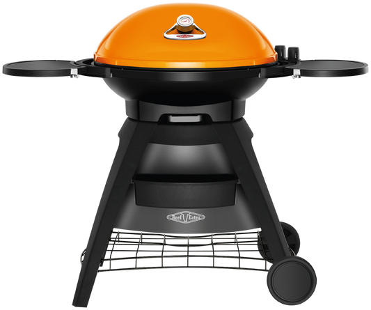 Bigg Bugg 2 Burner BBQ & Trolley - Amber Enamel