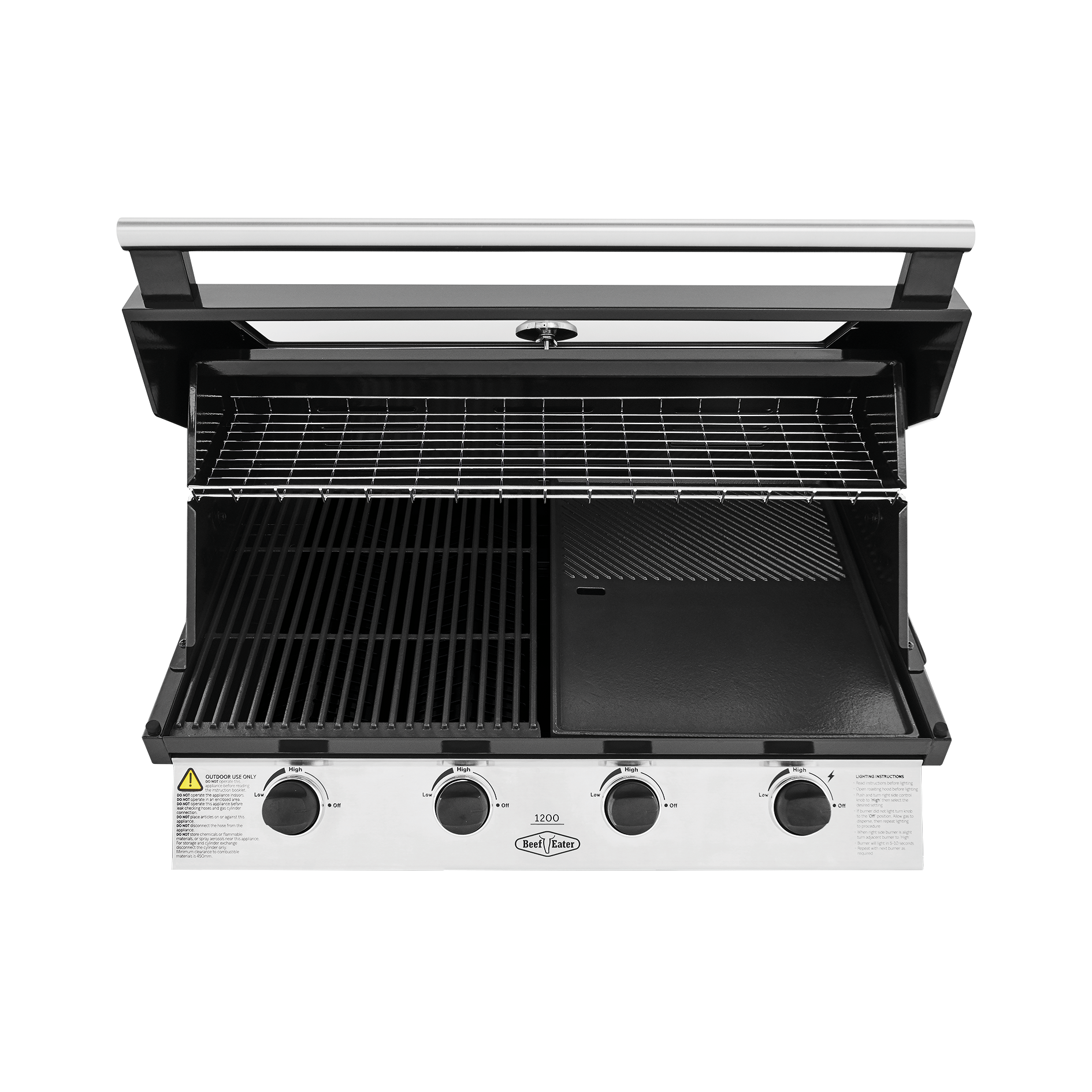 1200E Series - 4 Burner Built In BBQ