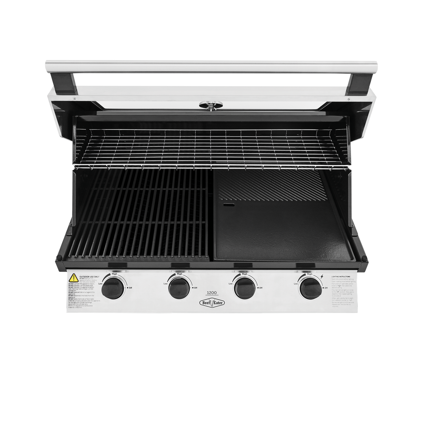 1200S Series - 4 Burner Built In BBQ