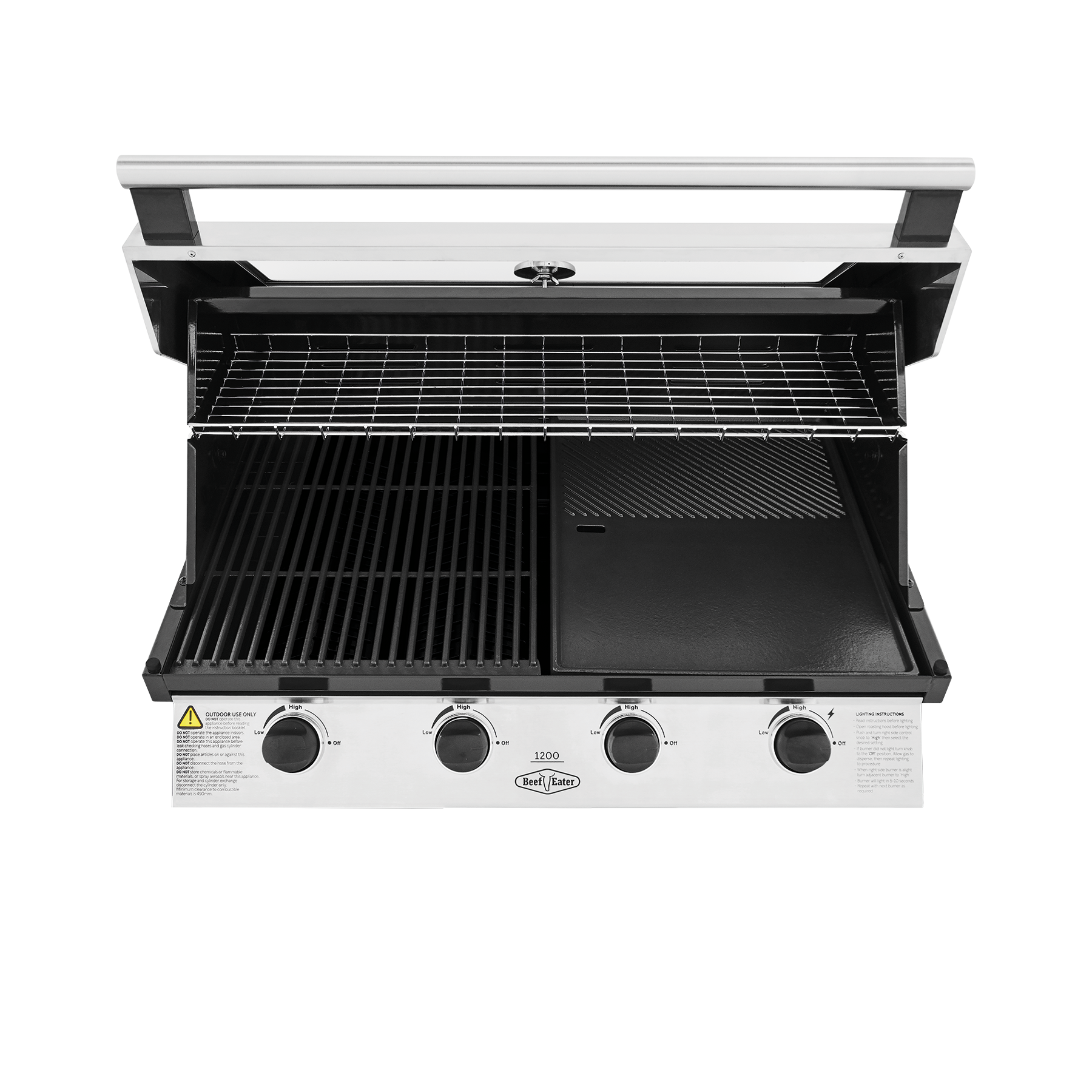 1200S Series - 4 Burner Built In BBQ