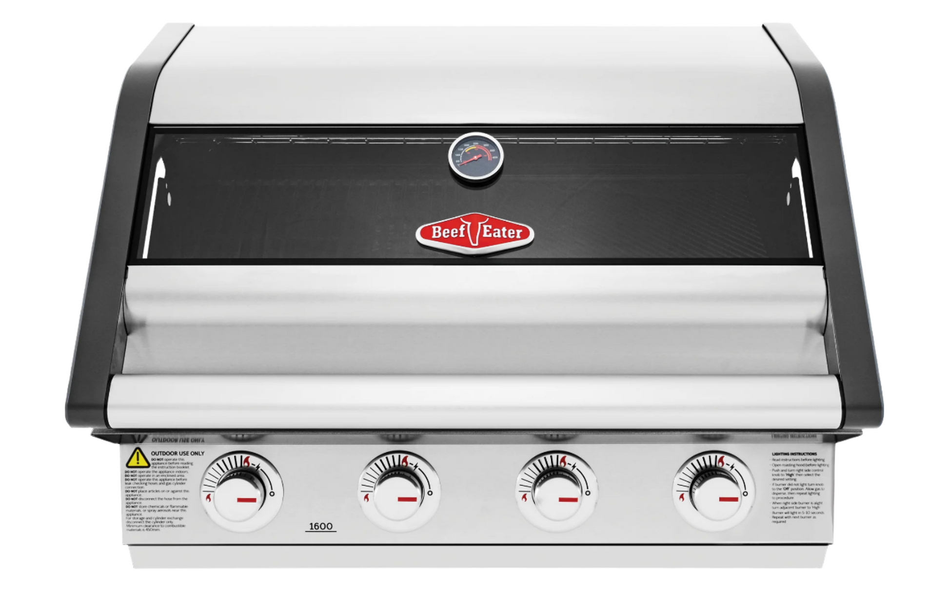 1600S Series - 4 Burner Built In BBQ