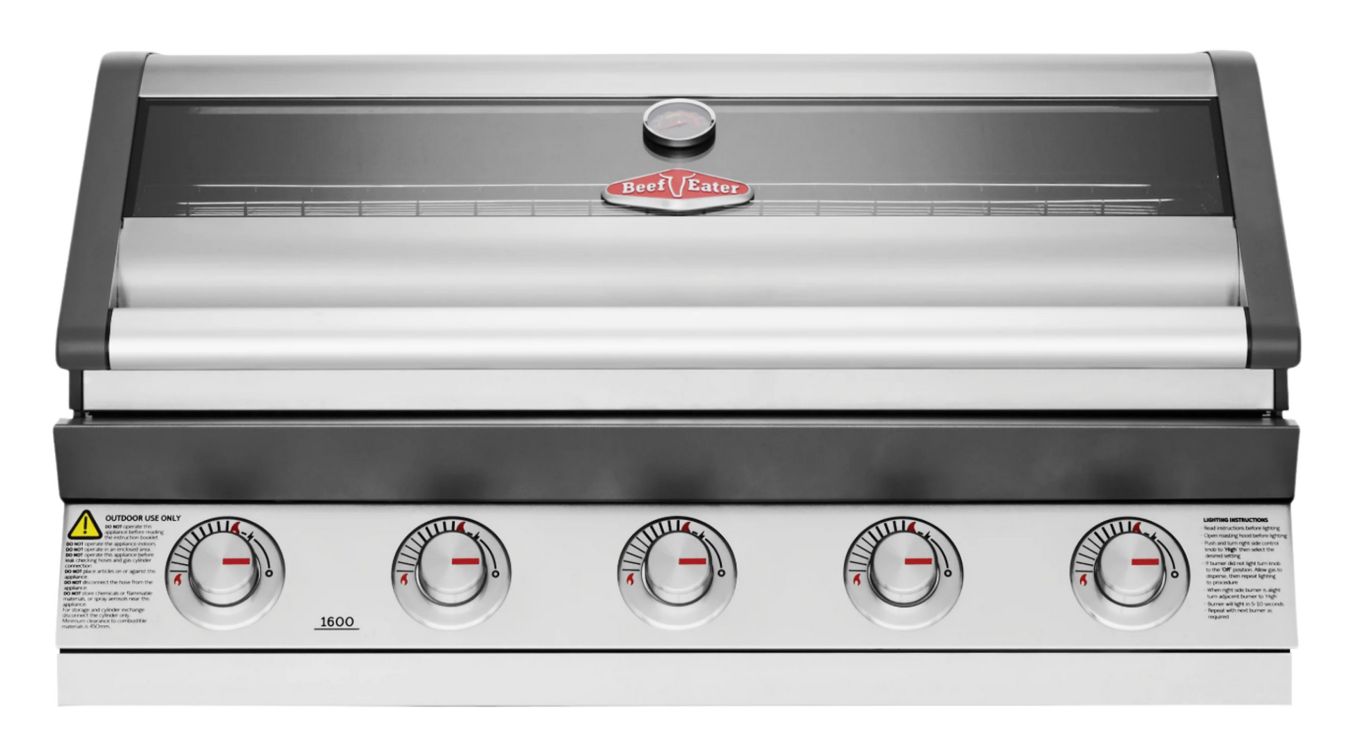 1600S Series - 5 Burner Built In BBQ