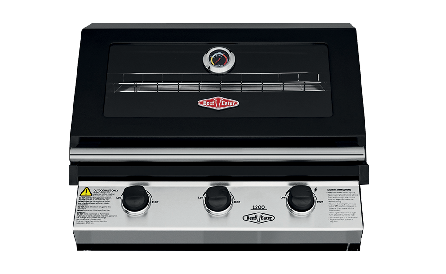 1200E Series - 3 Burner Built In BBQ