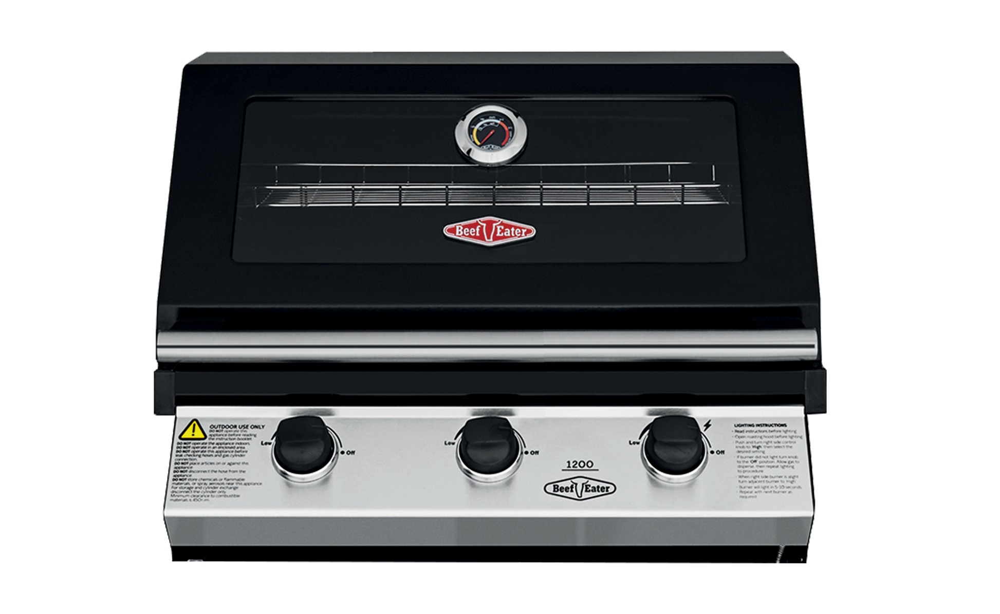 1200E Series - 3 Burner Built In BBQ