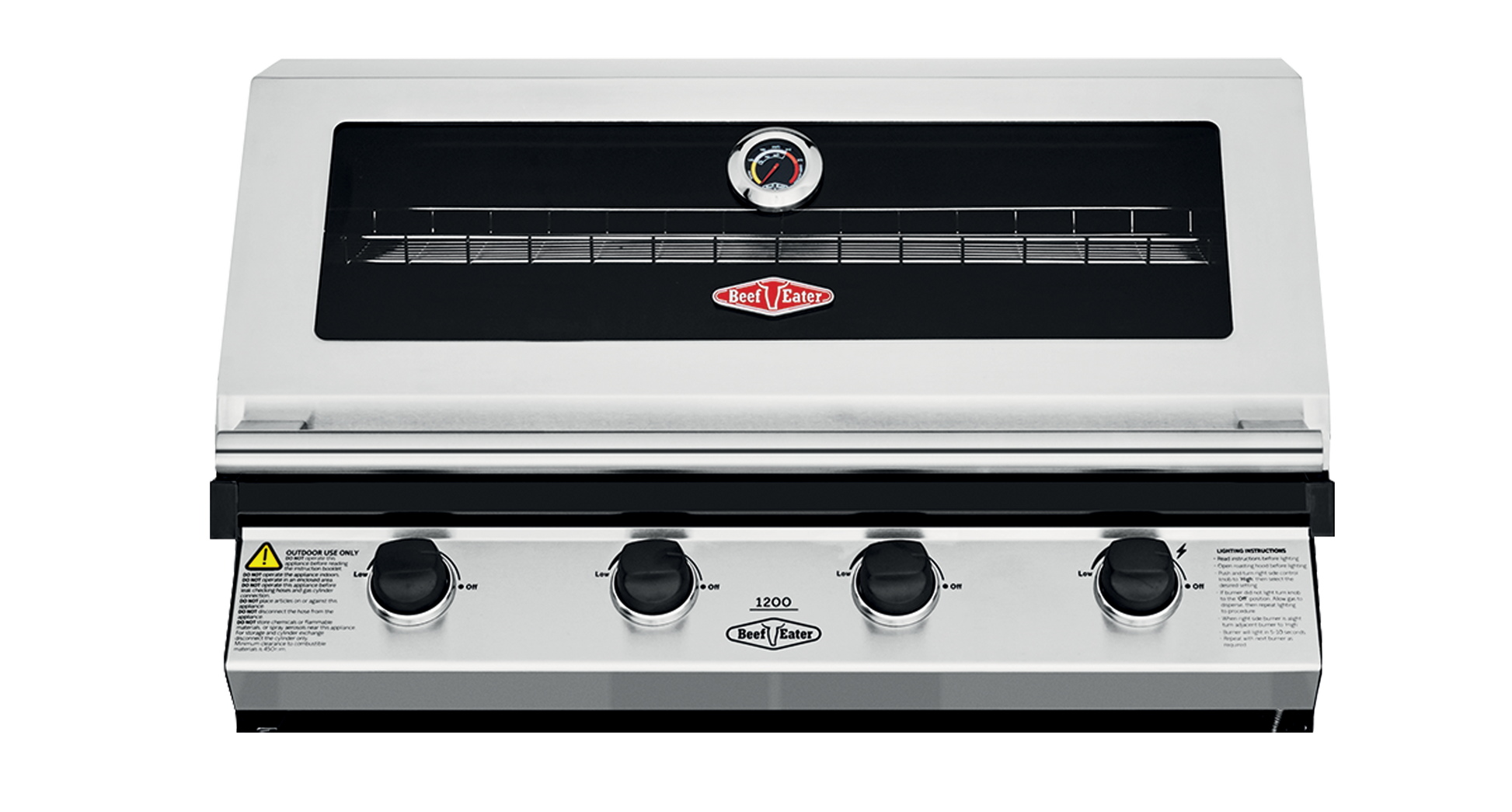 1200S Series - 4 Burner Built In BBQ