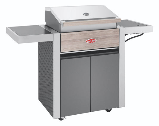 1500 Series - 3 Burner BBQ & Side Burner Trolley