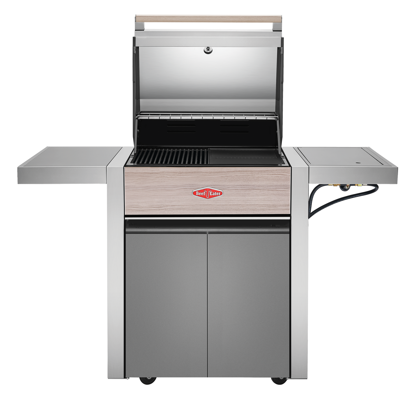 1500 Series - 3 Burner BBQ & Side Burner Trolley