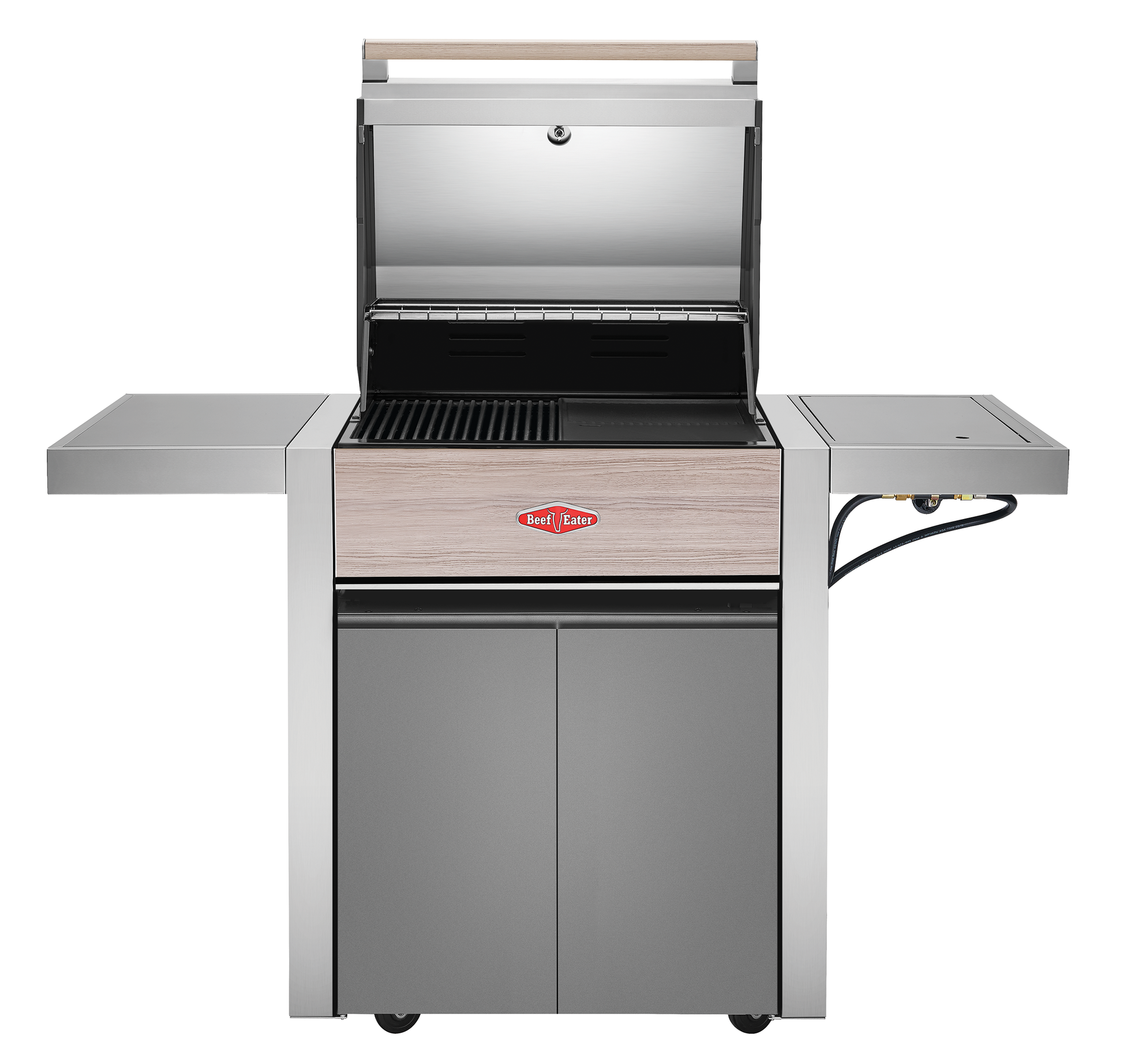 1500 Series - 3 Burner BBQ & Side Burner Trolley
