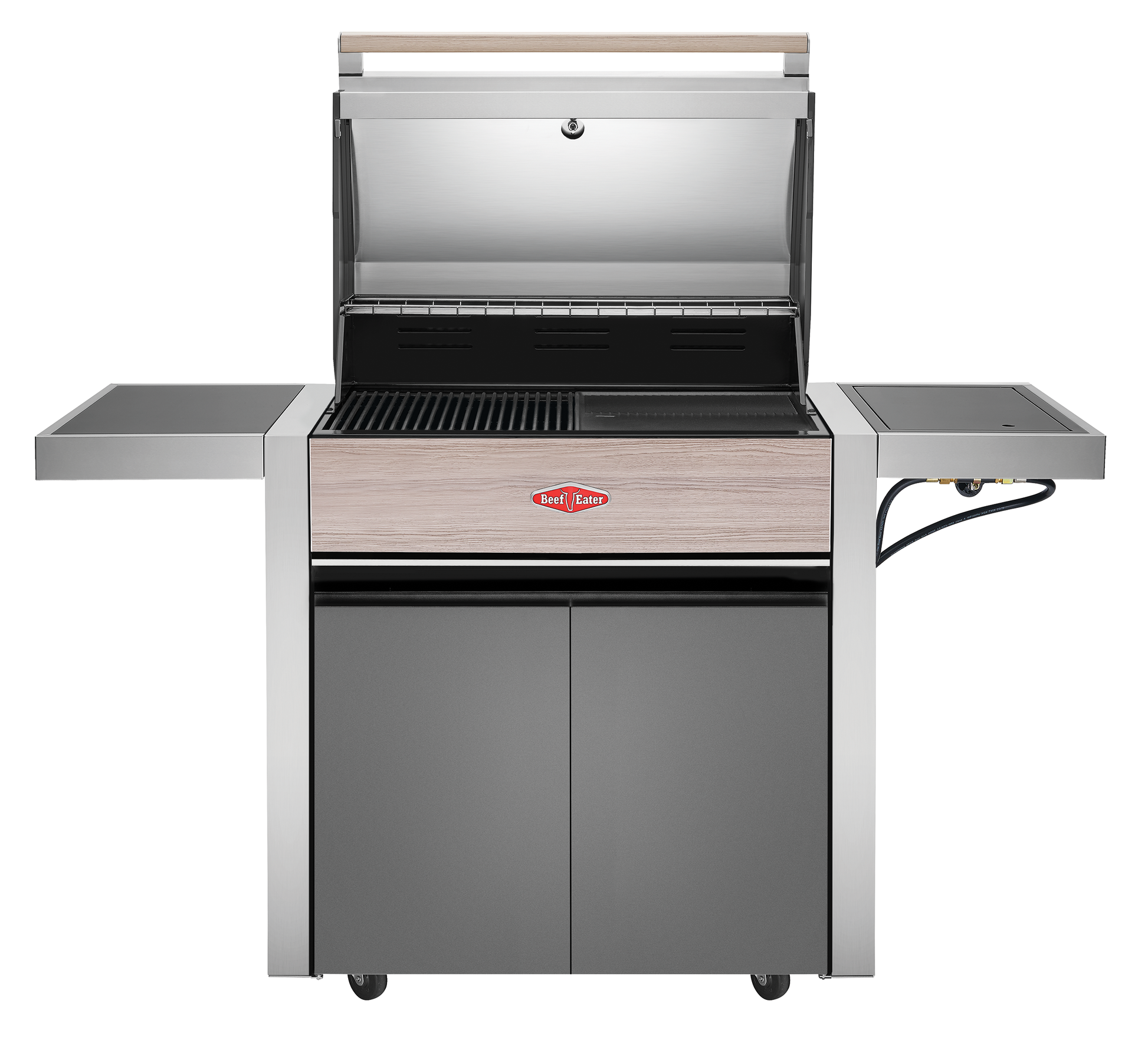 1500 Series - 4 Burner BBQ & Side Burner Trolley