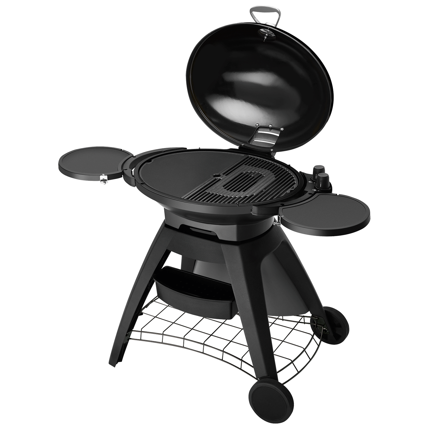 Bigg Bugg 2 Burner BBQ & Trolley - Graphite Enamel
