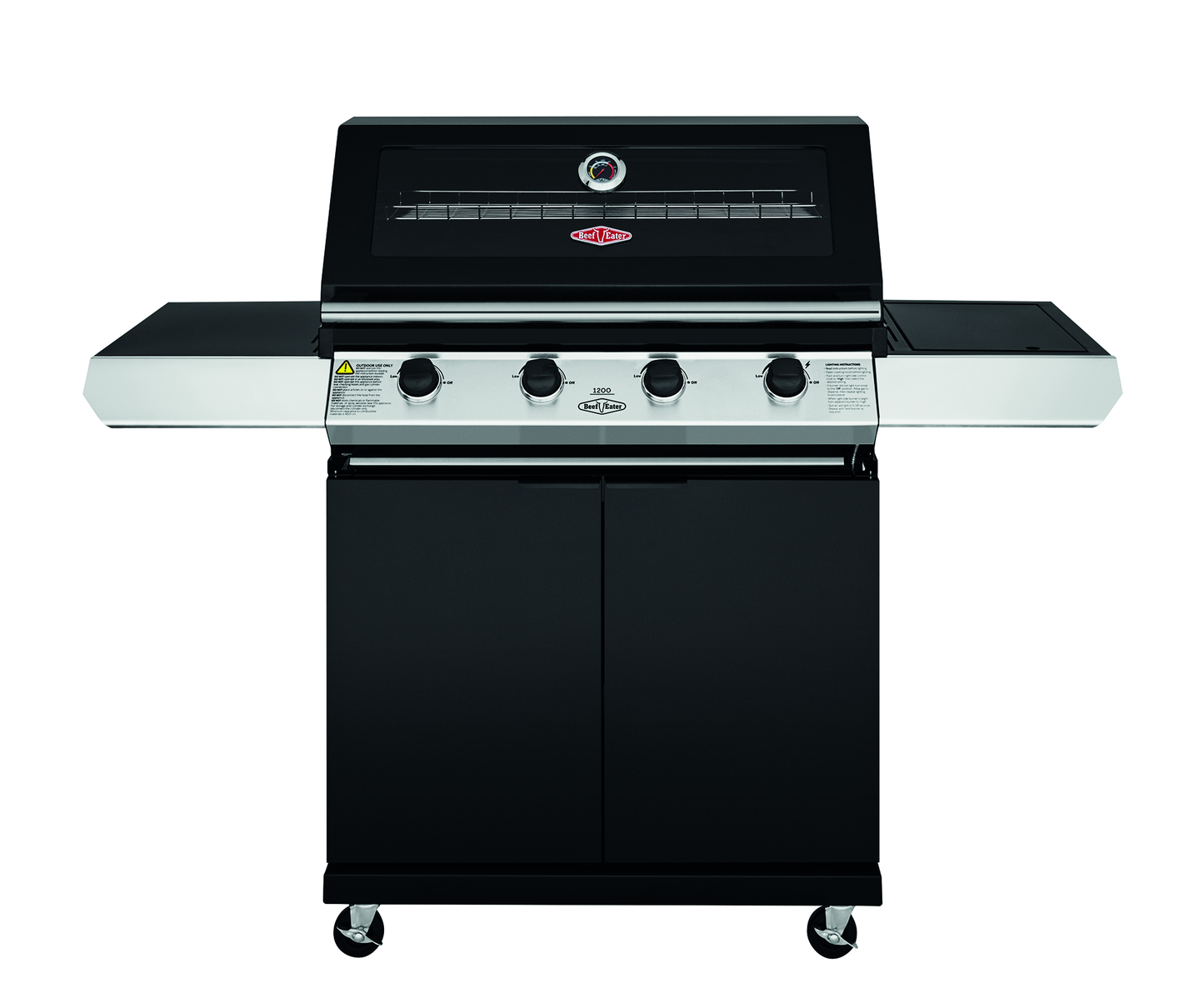 1200E Series - 4 Burner BBQ & Side Burner Trolley