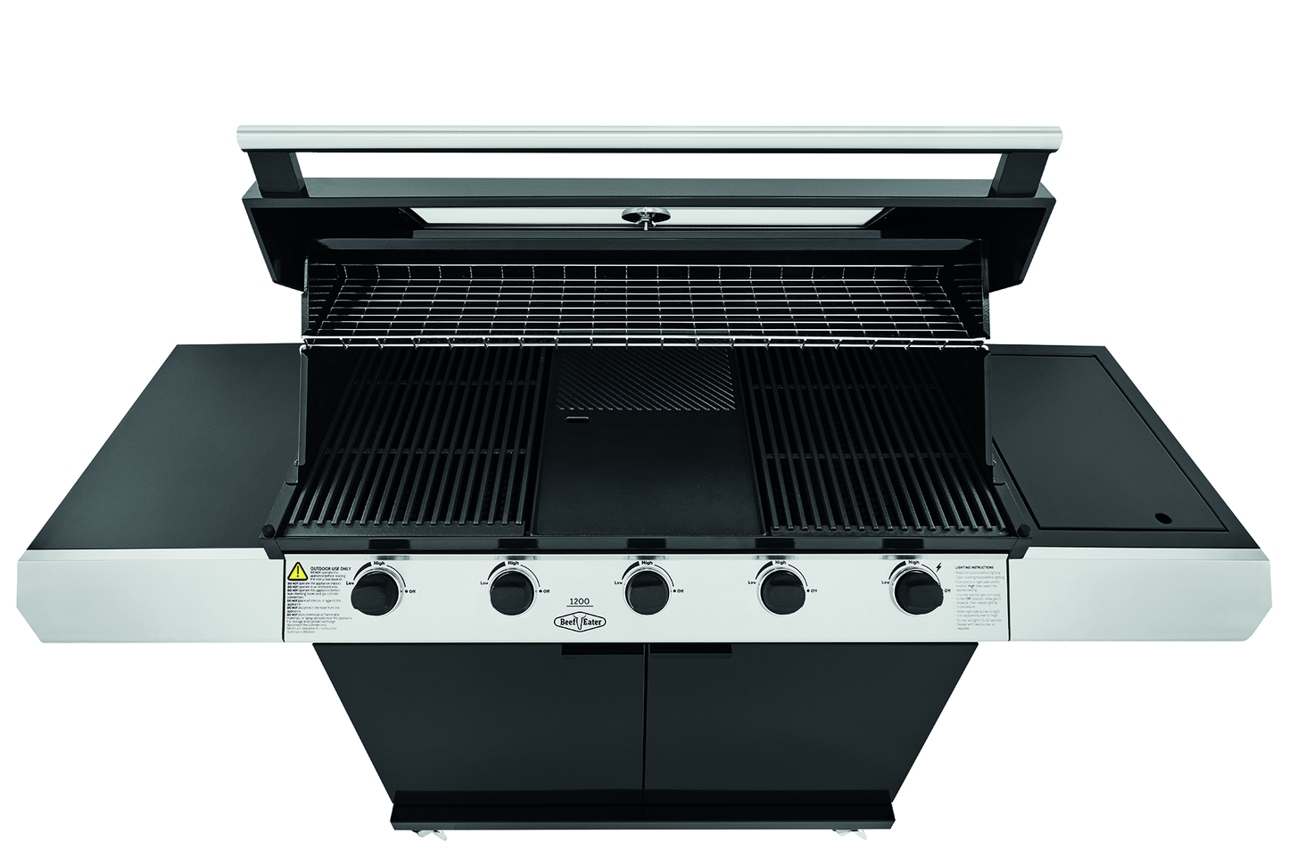 1200E Series - 5 Burner BBQ & Side Burner Trolley