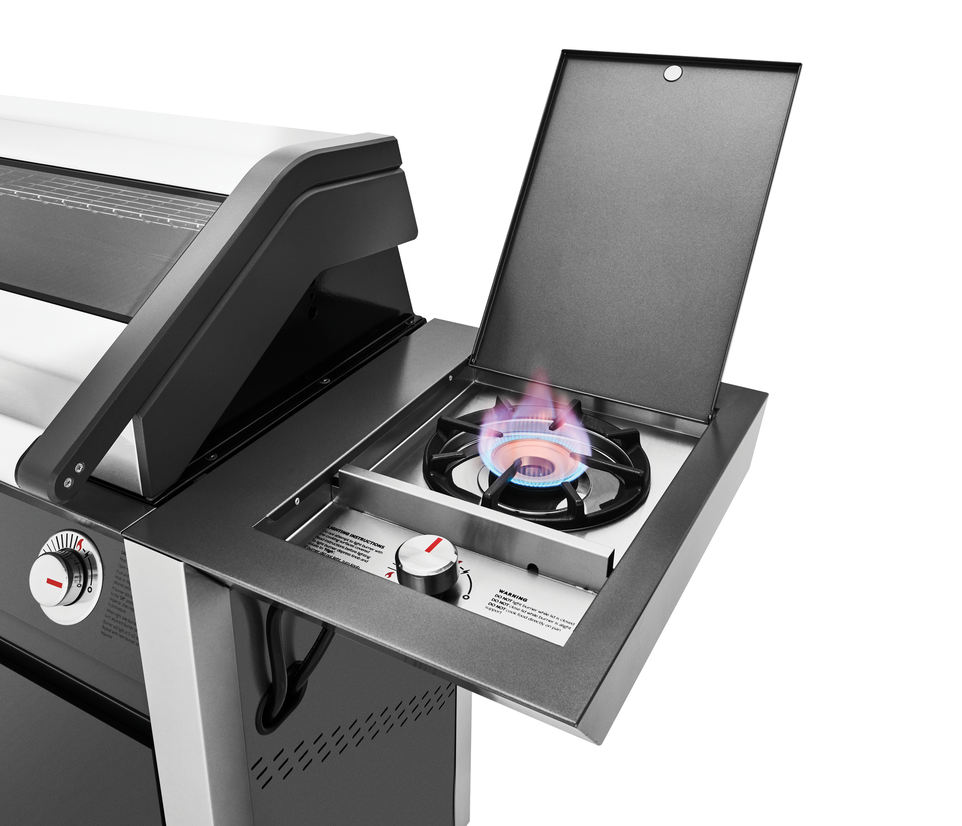 1600E Series - 4 Burner BBQ & Side Burner Trolley