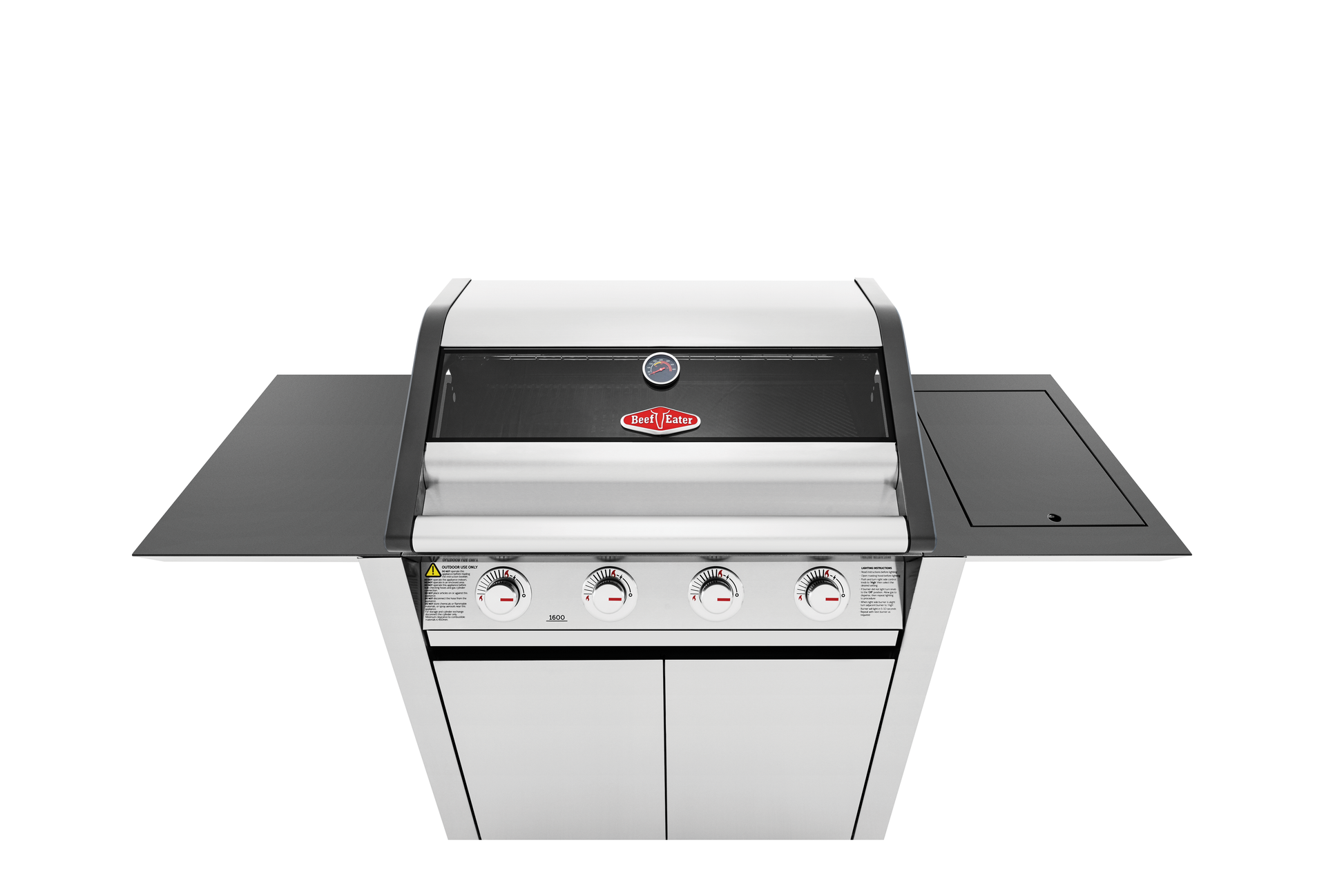 1600S Series - 4 Burner BBQ & Side Burner Trolley