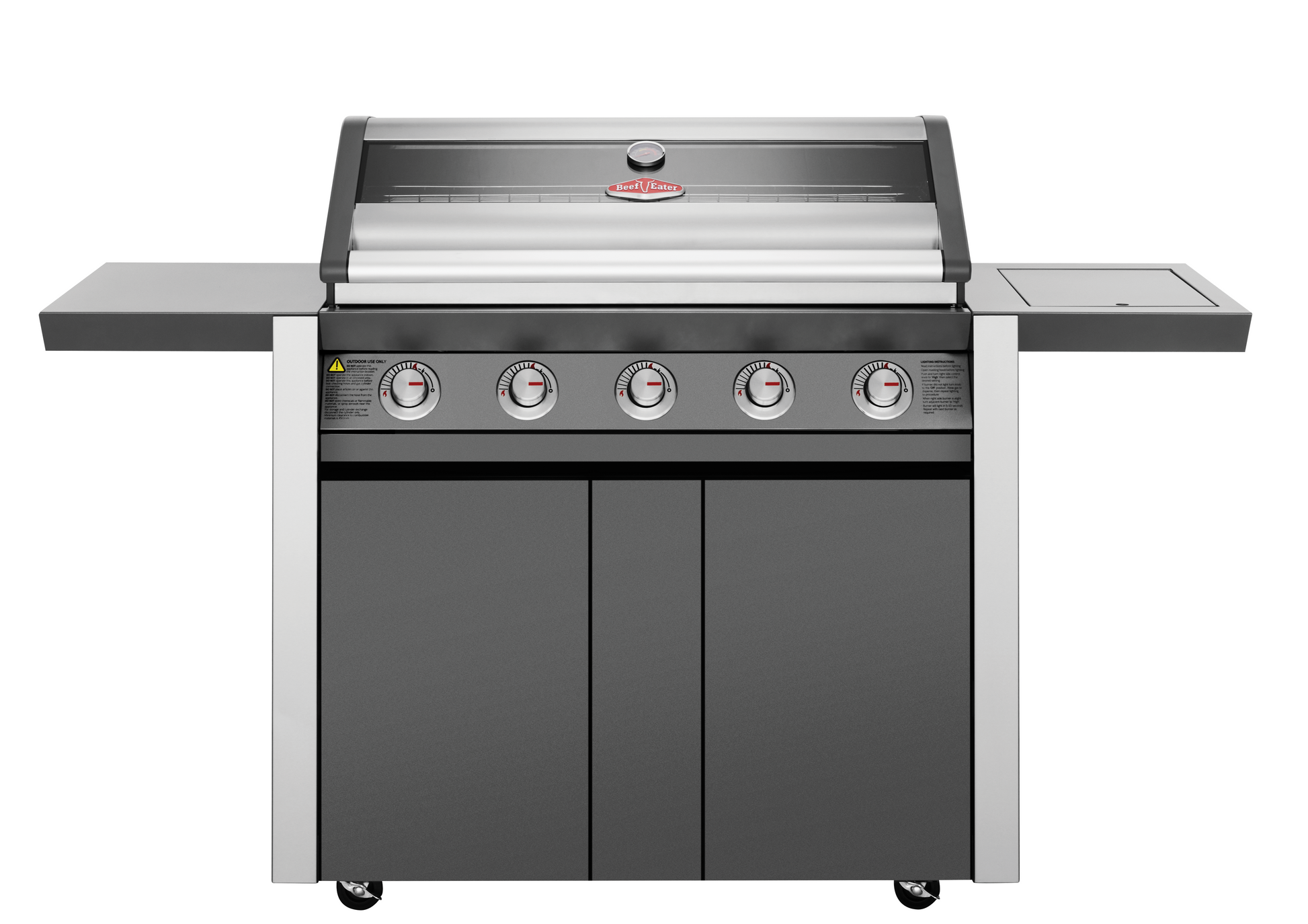 1600E Series - 5 Burner BBQ & Side Burner Trolley