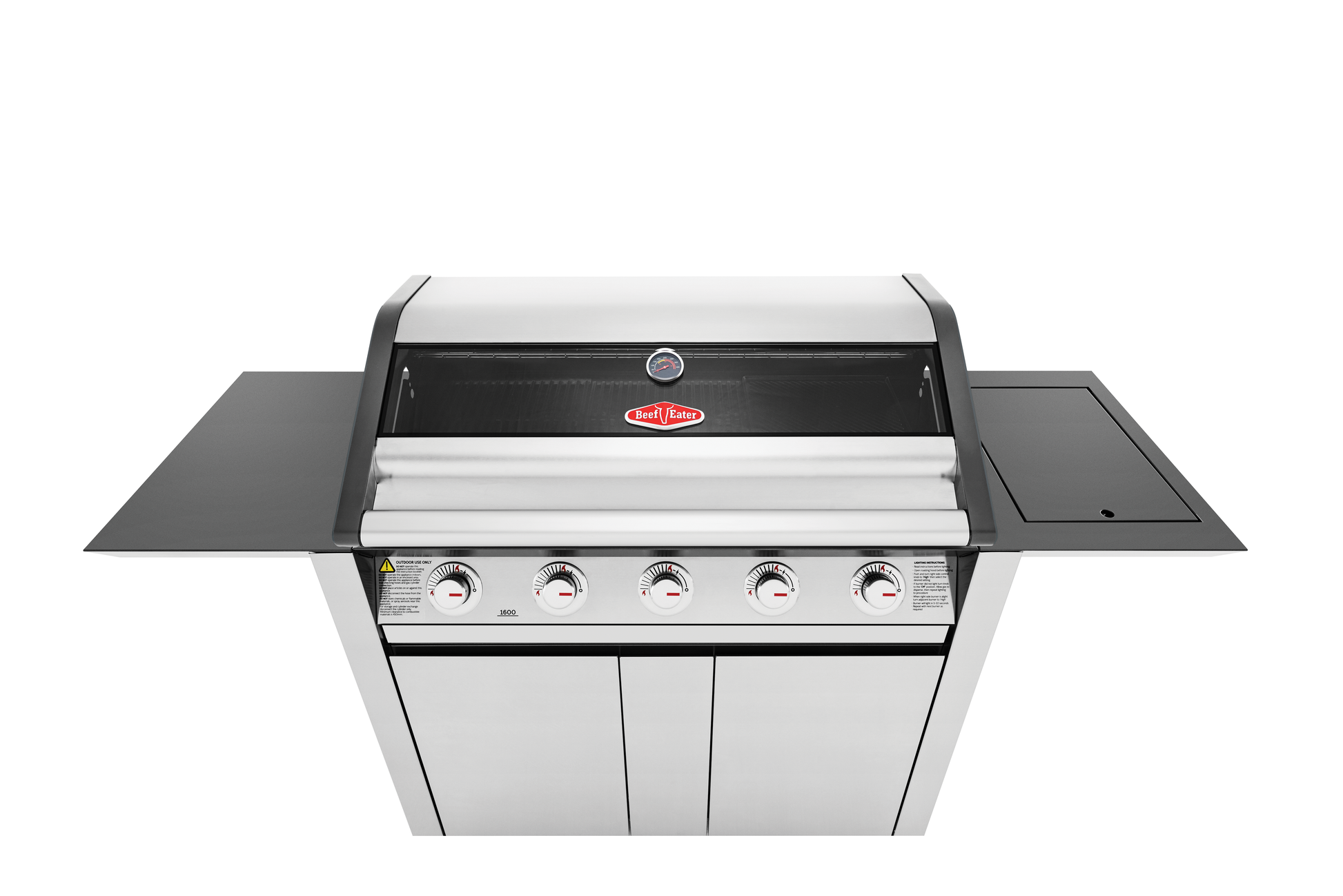 1600S Series - 5 Burner BBQ & Side Burner Trolley