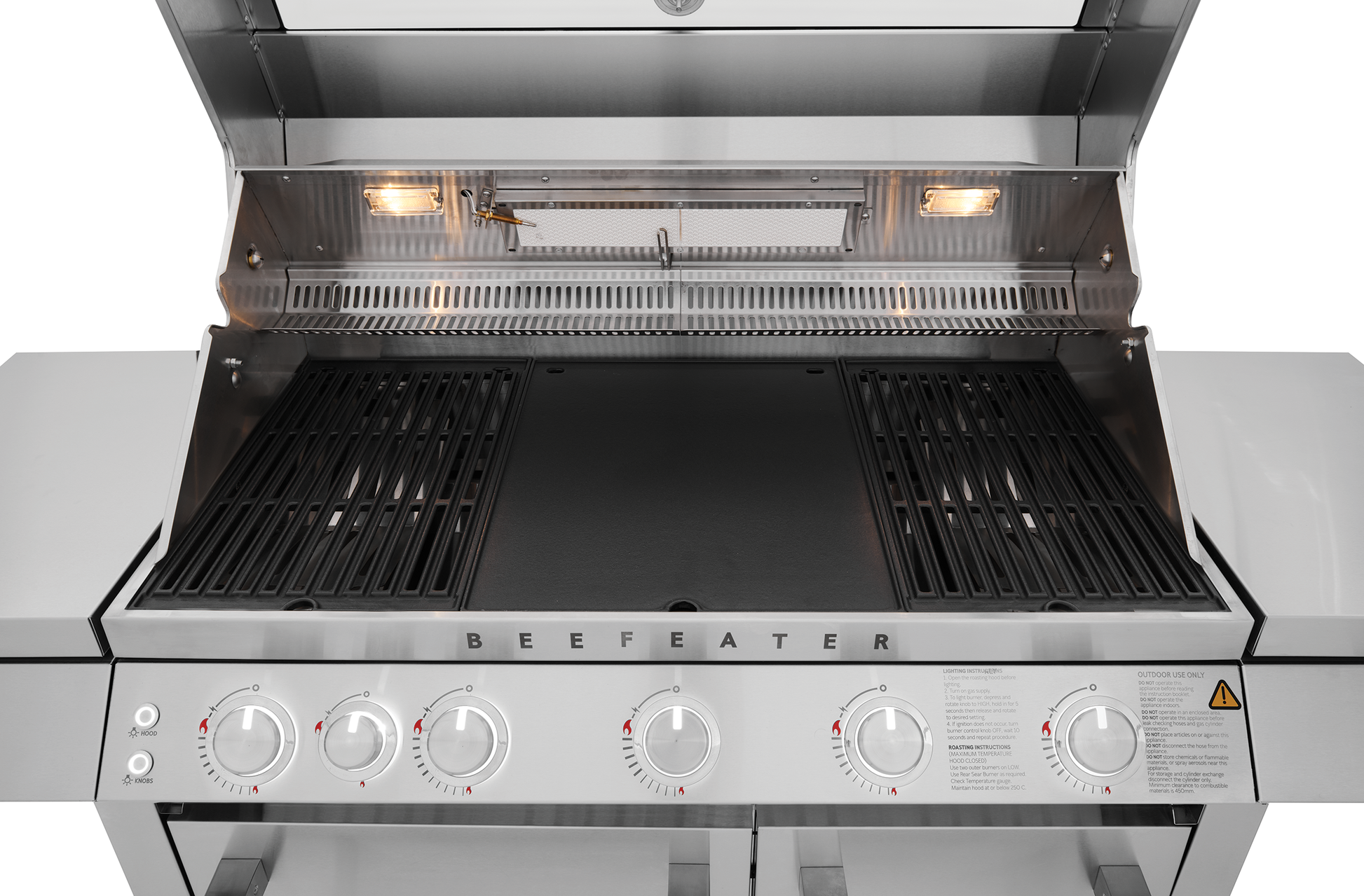 7000 Series Premium 5 Burner BBQ & Side Burner Trolley
