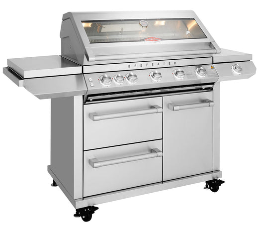 7000 Series Premium 5 Burner BBQ & Side Burner Trolley